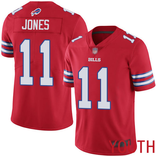 Youth Buffalo Bills #11 Zay Jones Limited Red Rush Vapor Untouchable NFL Jersey->youth nfl jersey->Youth Jersey